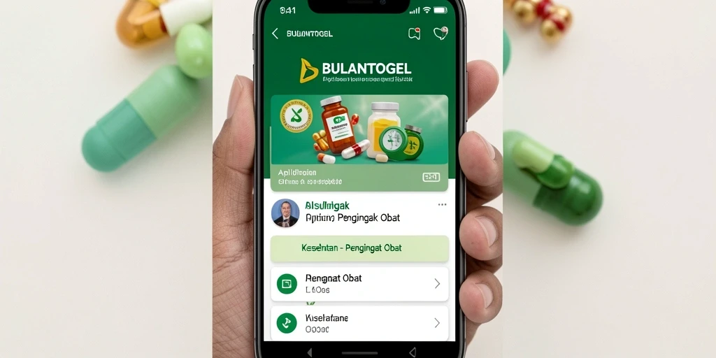 Tampilan antarmuka pengguna BULANTOGEL yang sederhana dan fungsional.